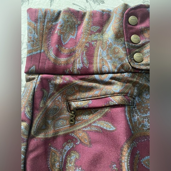 Bogner Ski Pants with Retro Vintage Paisley Design Size 8R - Picture 2 of 12
